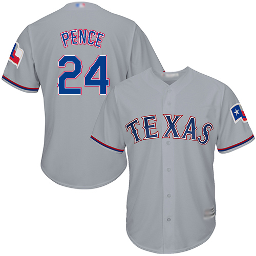Rangers #24 Hunter Pence Grey Cool Base Stitched Youth MLB Jersey Rangers #24 Hunter Pence Grey Cool Base Stitched Youth MLB Jersey