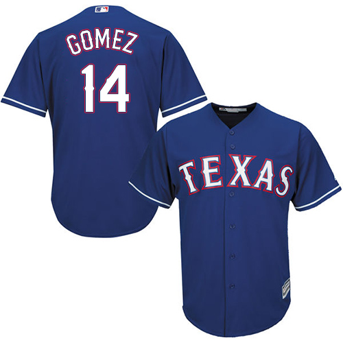 Rangers #14 Carlos Gomez Blue Cool Base Stitched Youth MLB Jersey Rangers #14 Carlos Gomez Blue Cool Base Stitched Youth MLB Jersey