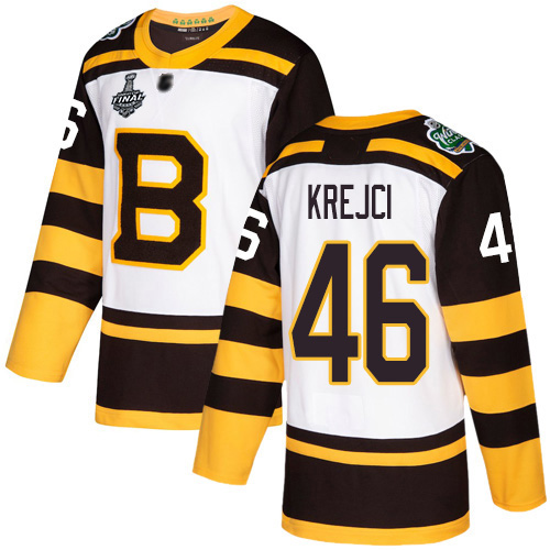 Adidas Bruins #46 David Krejci White Authentic 2019 Winter Classic Stanley Cup Final Bound Youth Stitched NHL Jersey Adidas Bruins #46 David Krejci White Authentic 2019 Winter Classic Stanley Cup Final Bound Youth Stitched NHL Jersey