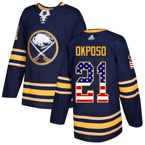 Adidas Sabres #21 Kyle Okposo Navy Blue Home Authentic USA Flag Youth Stitched NHL Jersey Adidas Sabres #21 Kyle Okposo Navy Blue Home Authentic USA Flag Youth Stitched NHL Jersey