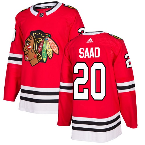 Adidas Blackhawks #20 Brandon Saad Red Home Authentic Stitched Youth NHL Jersey Adidas Blackhawks #20 Brandon Saad Red Home Authentic Stitched Youth NHL Jersey