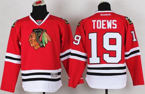Blackhawks #19 Jonathan Toews Red Stitched Youth NHL Jersey Blackhawks #19 Jonathan Toews Red Stitched Youth NHL Jersey