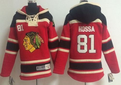 Blackhawks #81 Marian Hossa Red Sawyer Hooded Sweatshirt Stitched Youth NHL Jersey Blackhawks #81 Marian Hossa Red Sawyer Hooded Sweatshirt Stitched Youth NHL Jersey