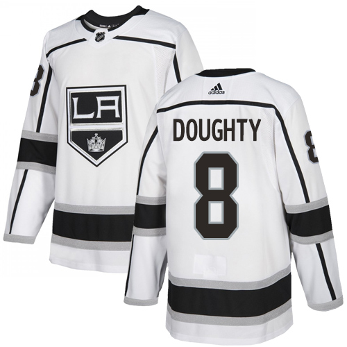 Adidas Kings #8 Drew Doughty White Road Authentic Stitched Youth NHL Jersey Adidas Kings #8 Drew Doughty White Road Authentic Stitched Youth NHL Jersey