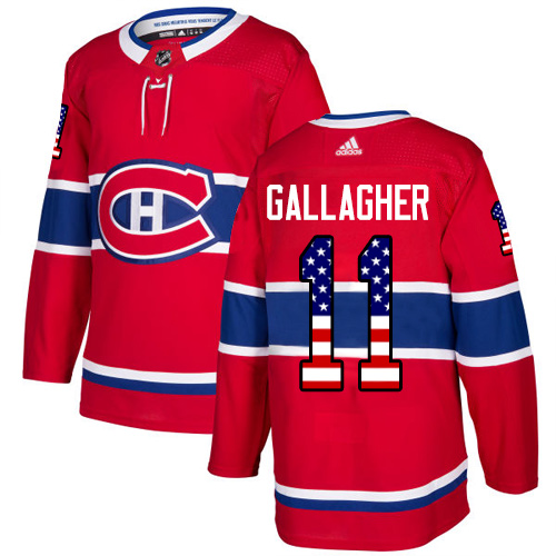 Adidas Canadiens #11 Brendan Gallagher Red Home Authentic USA Flag Stitched Youth NHL Jersey Adidas Canadiens #11 Brendan Gallagher Red Home Authentic USA Flag Stitched Youth NHL Jersey