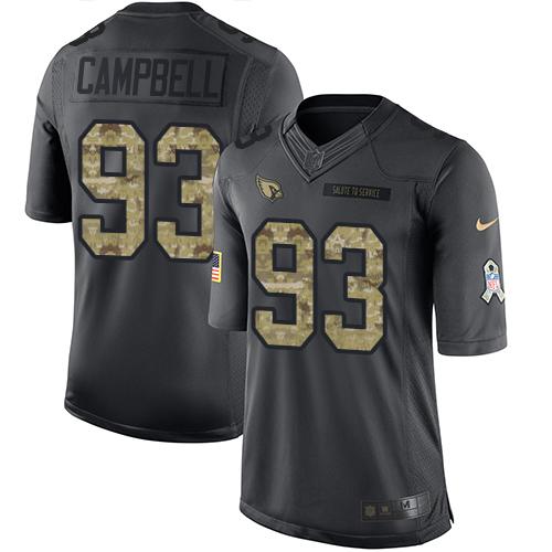 Nike Cardinals #93 Calais Campbell Black Youth Stitched NFL Limited 2016 Salute to Service Jersey Nike Cardinals #93 Calais Campbell Black Youth Stitched NFL Limited 2016 Salute to Service Jersey