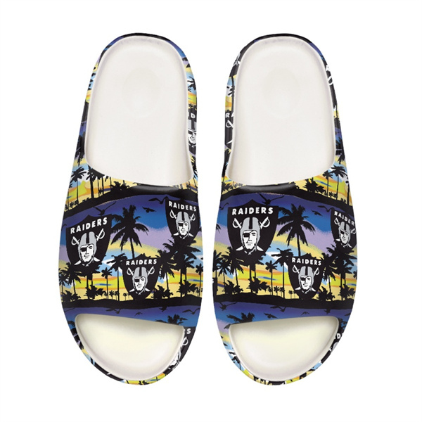 Women's Las Vegas Raiders Yeezy Slippers/Shoes 001