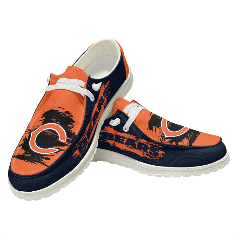 Women's Chicago Bears Loafers Lace Up Shoes 001 (Pls check description for details)