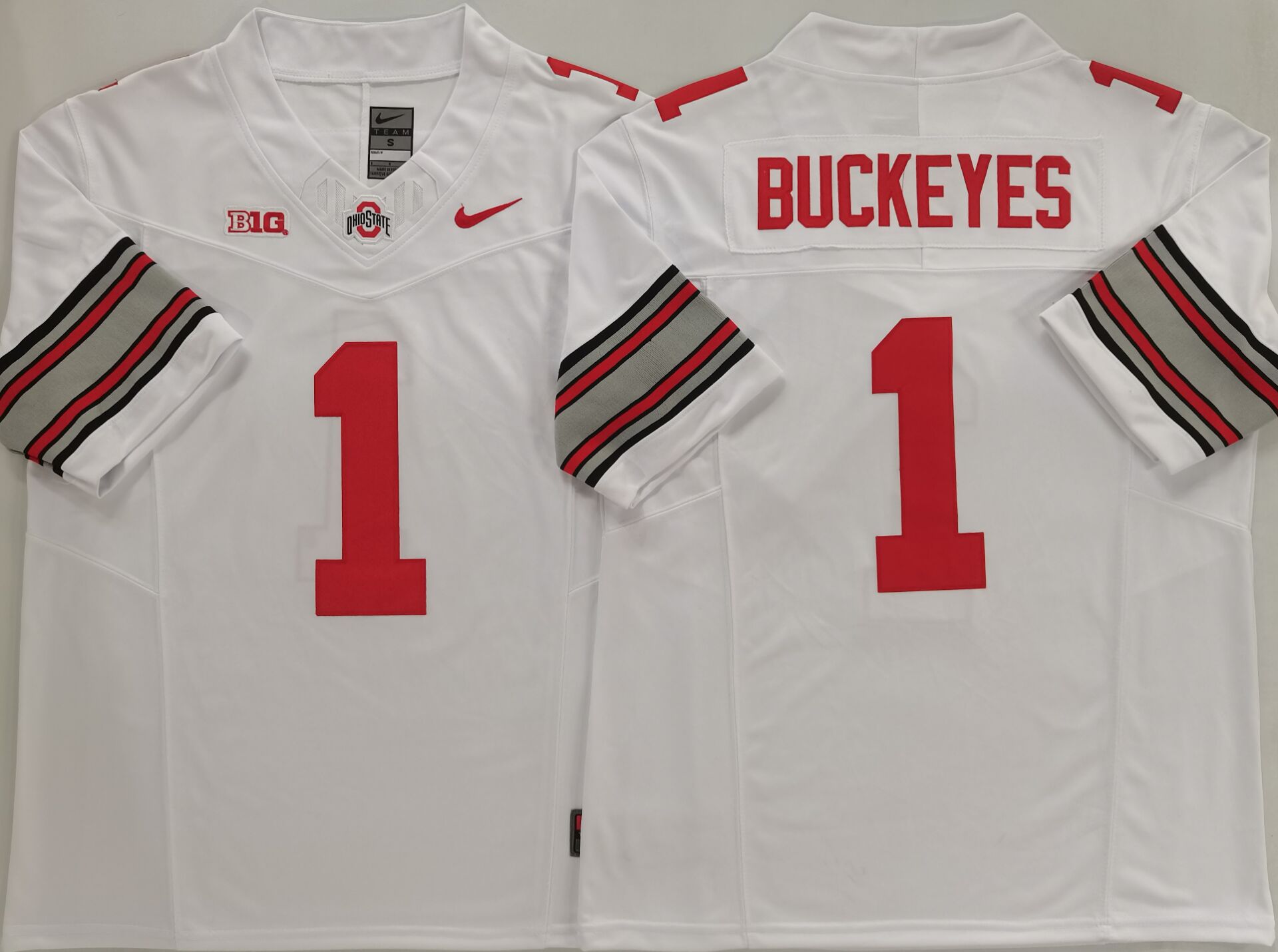 Men's Ohio State Buckeyes #1 Buckeyes White 2025 F.U.S.E. Limited Stitched Jersey Men's Ohio State Buckeyes #1 Buckeyes White 2025 F.U.S.E. Limited Stitched Jersey