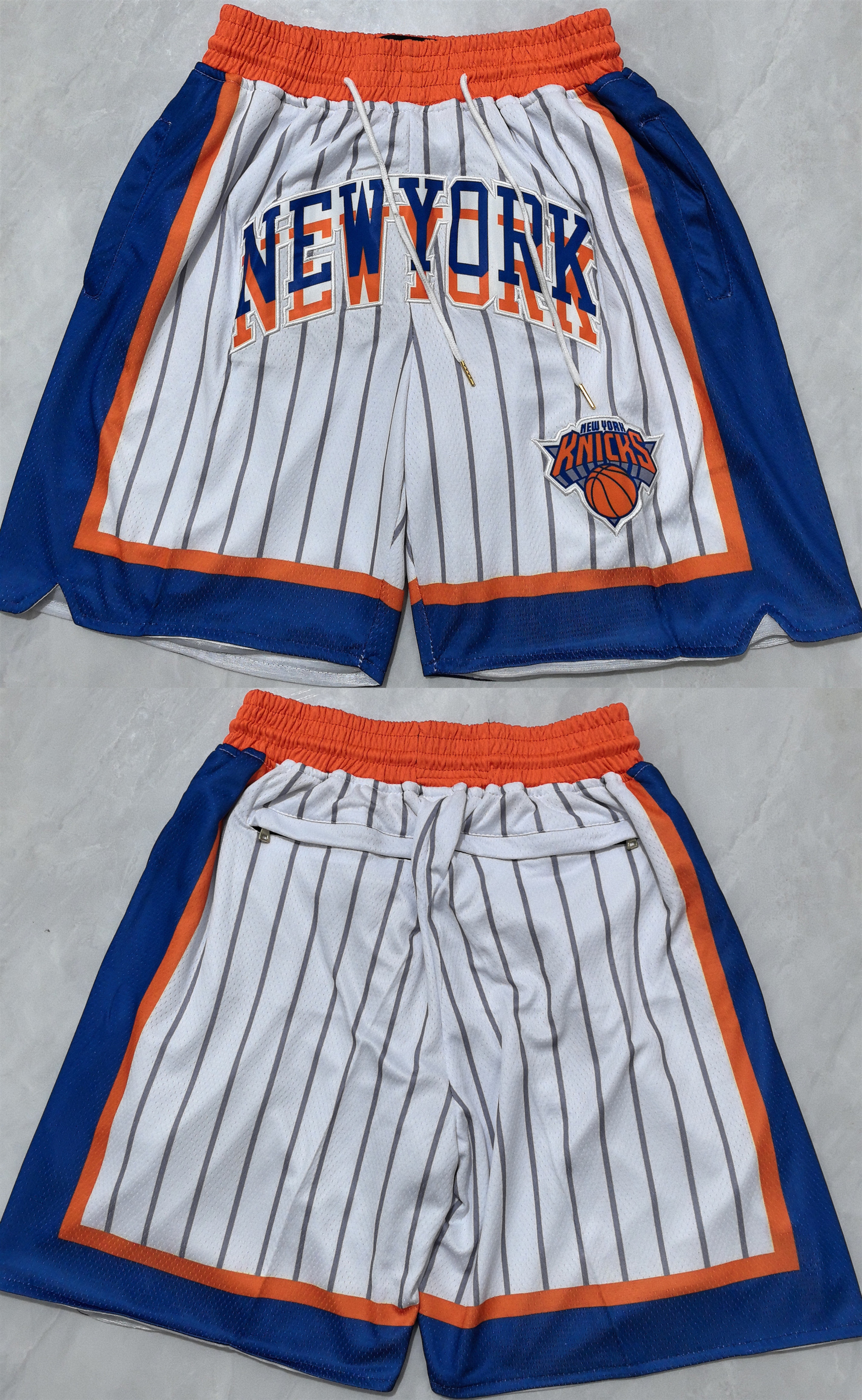 Men's New Yok Knicks White Shorts (Run Small) Men's New Yok Knicks White Shorts (Run Small)