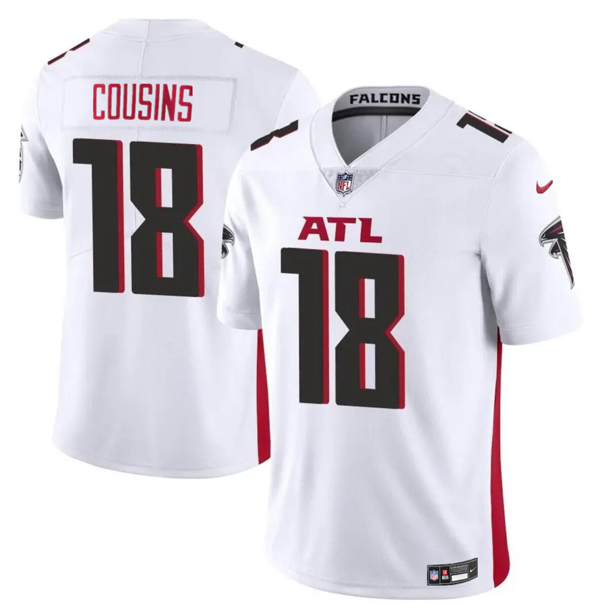 Youth Atlanta Falcons #18 Kirk Cousins White Vapor Untouchable Limited Stitched Football Jersey Youth Atlanta Falcons #18 Kirk Cousins White Vapor Untouchable Limited Stitched Football Jersey