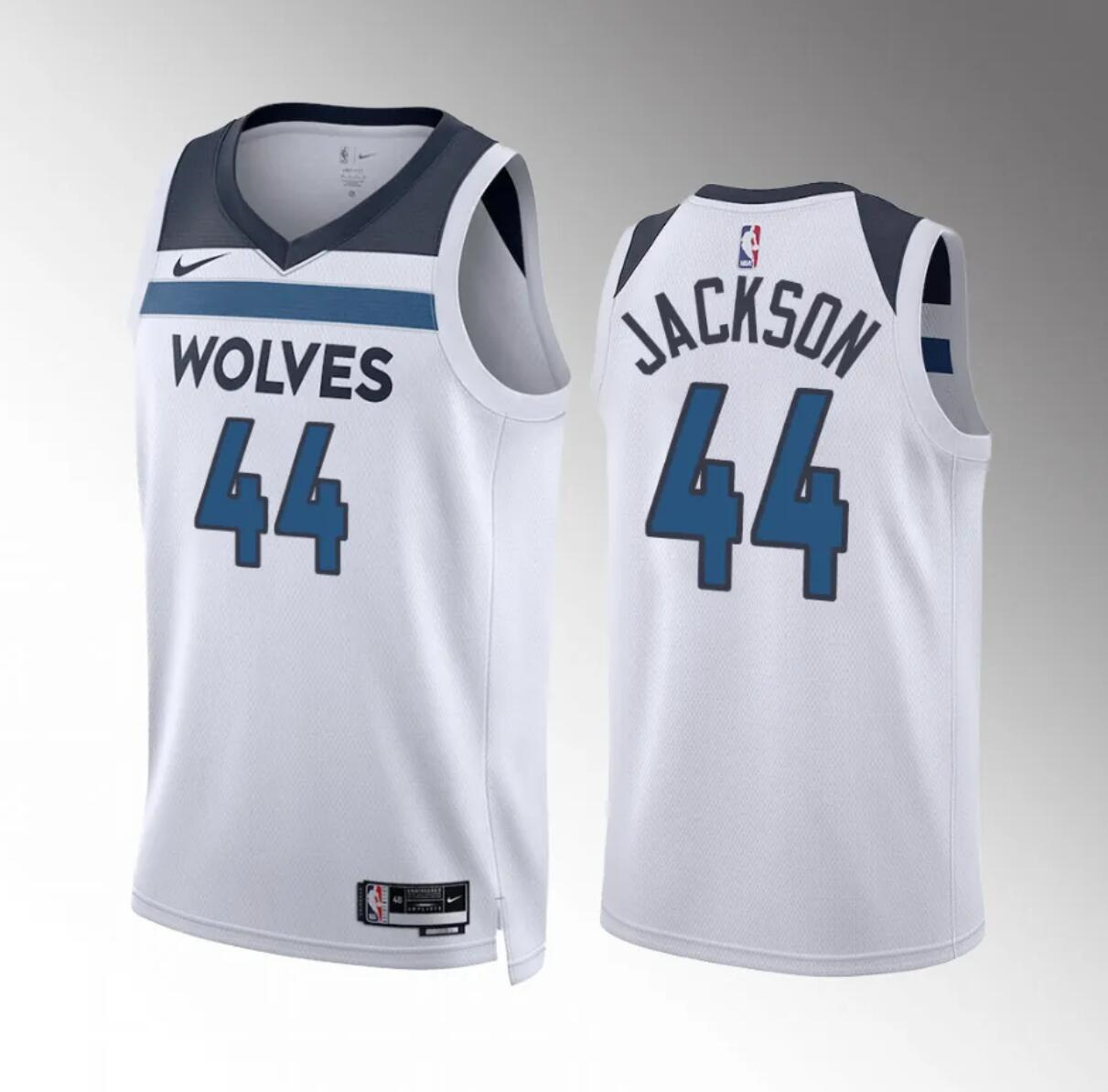 Men's Minnesota Timberwolves #44 Justin Jackson White Association Edition Stitched Jersey Men's Minnesota Timberwolves #44 Justin Jackson White Association Edition Stitched Jersey