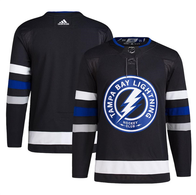 Men's Tampa Bay Lightning Blank Black Alternate Premier Breakaway Stitched Jersey Men's Tampa Bay Lightning Blank Black Alternate Premier Breakaway Stitched Jersey