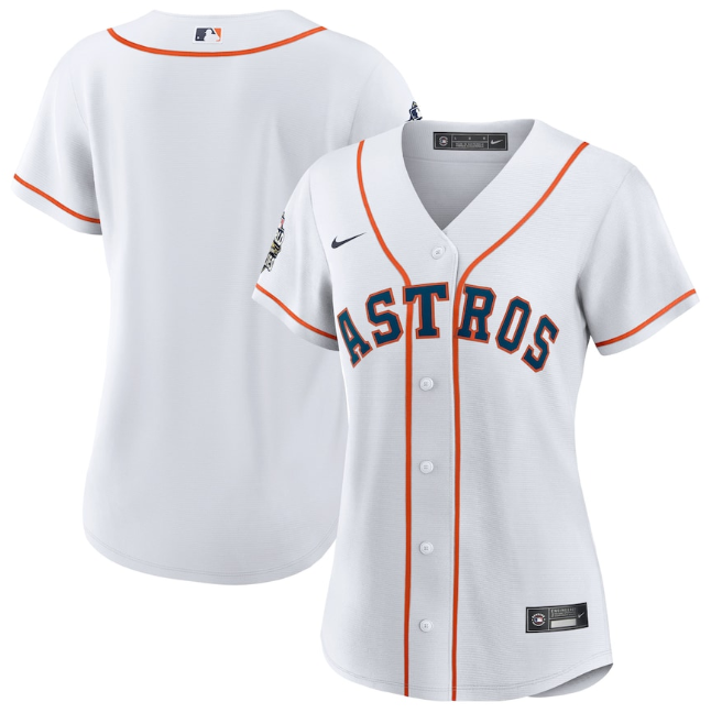 Women's Houston Astros Blank White 2022 World Series Cool Base Stitched Baseball Jersey(Run Small) Women's Houston Astros Blank White 2022 World Series Cool Base Stitched Baseball Jersey(Run Small)