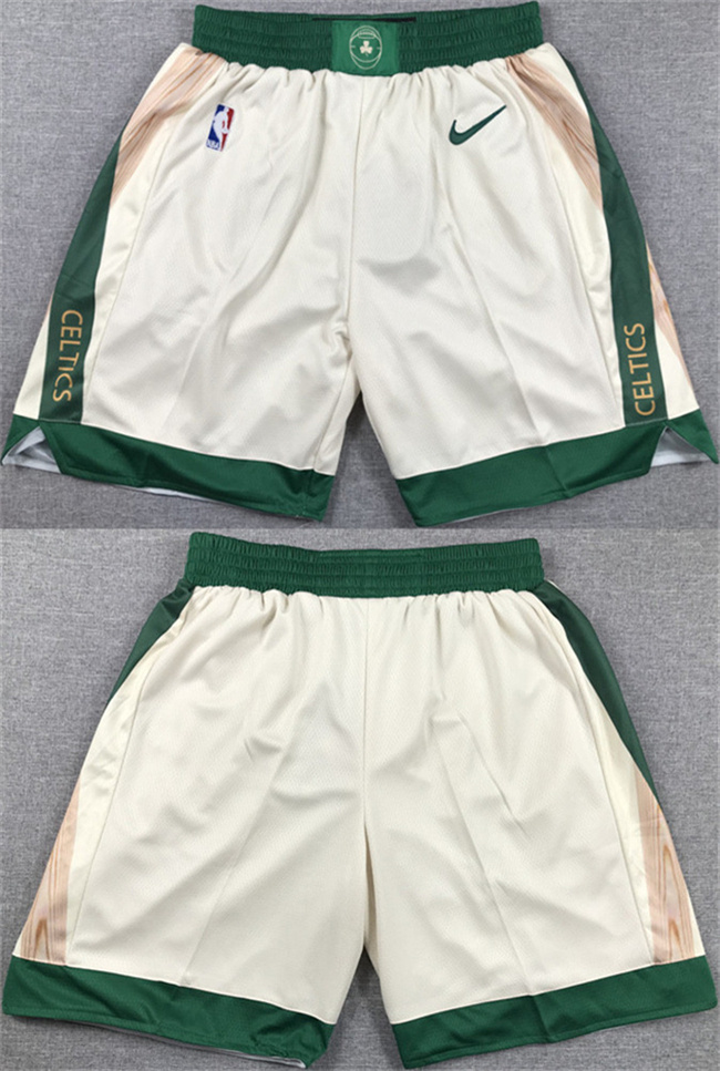 Men's Boston Celtics White Shorts (Run Small) Men's Boston Celtics White Shorts (Run Small)