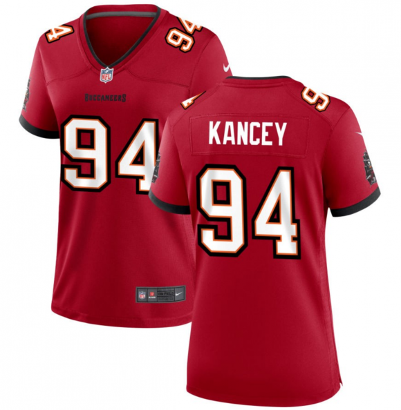 Women's Tampa Bay Buccaneers #94 Calijah Kancey Red 2023 Draft Stitched Game Jersey(Run Small) Women's Tampa Bay Buccaneers #94 Calijah Kancey Red 2023 Draft Stitched Game Jersey(Run Small)