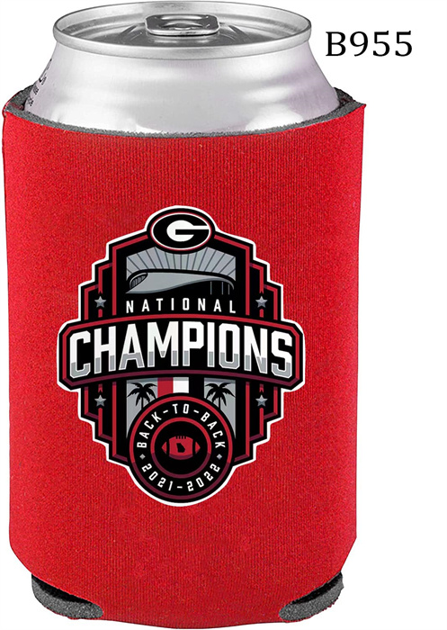 Georgia Bulldogs Red 2022 National Champions Can Coolers B955 Georgia Bulldogs Red 2022 National Champions Can Coolers B955