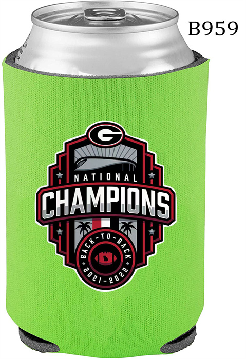 Georgia Bulldogs Green 2022 National Champions Can Coolers B959 Georgia Bulldogs Green 2022 National Champions Can Coolers B959