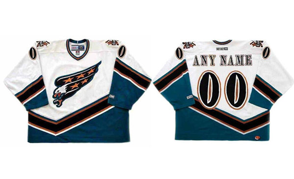 Men's Washington Capitals Custom 1990'S Throwback Stitched Jersey Men's Washington Capitals Custom 1990'S Throwback Stitched Jersey