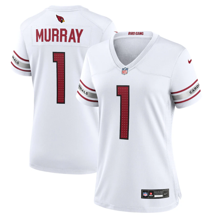 Women's Arizona Cardinals #1 Kyler Murray New White Stitched Game Jersey(Run Small) Women's Arizona Cardinals #1 Kyler Murray New White Stitched Game Jersey(Run Small)