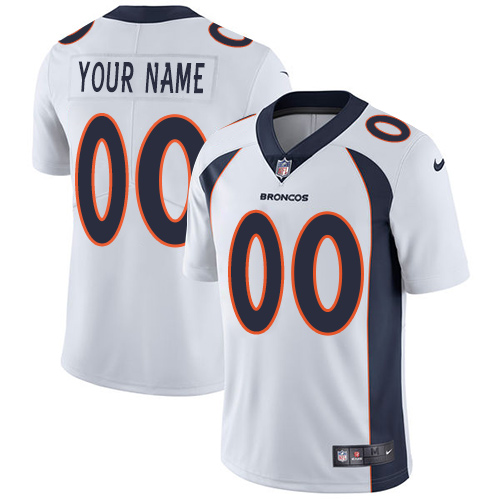 Youth Denver Broncos ACTIVE PLAYER Custom White Vapor Limited Stitched Jersey Youth Denver Broncos ACTIVE PLAYER Custom White Vapor Limited Stitched Jersey