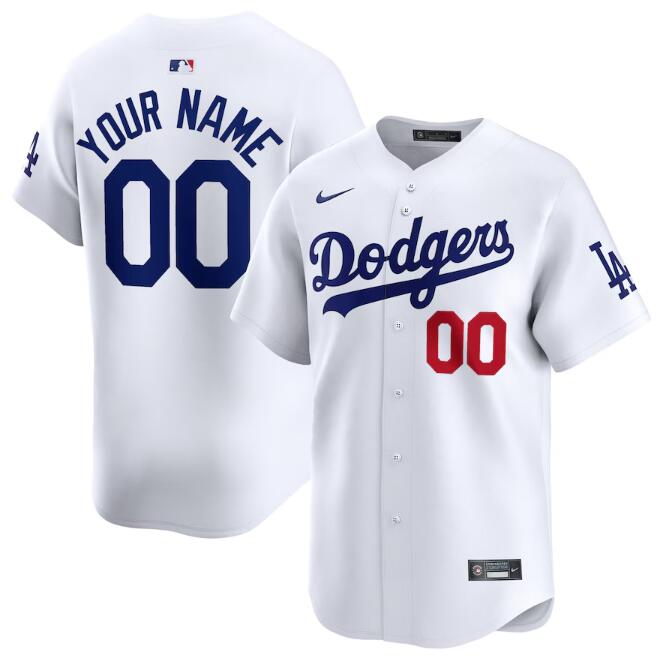 Youth Los Angeles Dodgers ACTIVE PLAYER Custom White 2024 Home Limited Stitched Baseball Jersey Youth Los Angeles Dodgers ACTIVE PLAYER Custom White 2024 Home Limited Stitched Baseball Jersey