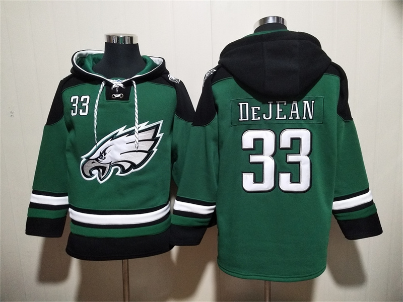 Men's Philadelphia Eagles #33 Cooper DeJean Green Ageless Must-Have Lace-Up Pullover Hoodie Men's Philadelphia Eagles #33 Cooper DeJean Green Ageless Must-Have Lace-Up Pullover Hoodie