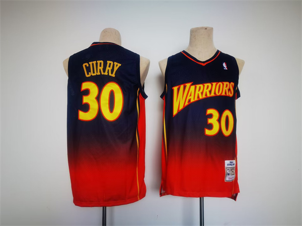 Men's Golden State Warriors #30 Stephen Curry Navy/Red Throwback Stitched Jersey Men's Golden State Warriors #30 Stephen Curry Navy/Red Throwback Stitched Jersey