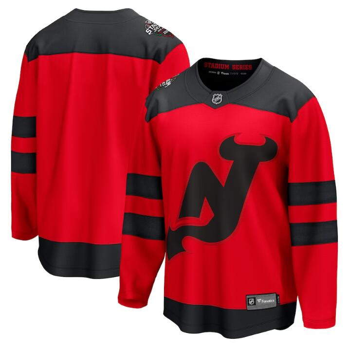 Men's New Jersey Devils Custom Red 2024 Stadium Series Breakaway Stitched Jersey Men's New Jersey Devils Custom Red 2024 Stadium Series Breakaway Stitched Jersey