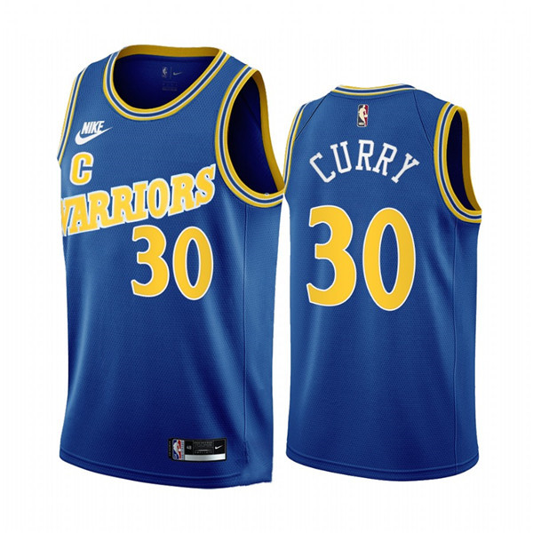 Men's Golden State Warriors #30 Stephen Curry 2022/23 Classic Edition Royal Stitched Basketball Jersey Men's Golden State Warriors #30 Stephen Curry 2022/23 Classic Edition Royal Stitched Basketball Jersey