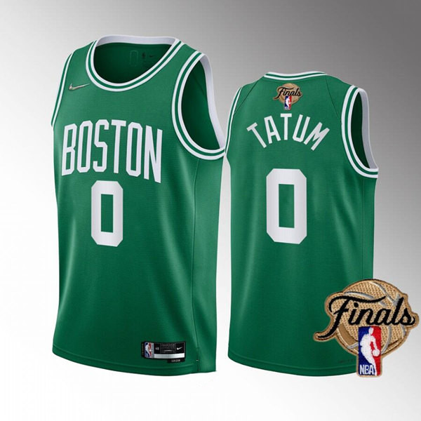Men's Boston Celtics #0 Jayson Tatum 2022 Green NBA Finals Stitched Jersey Men's Boston Celtics #0 Jayson Tatum 2022 Green NBA Finals Stitched Jersey