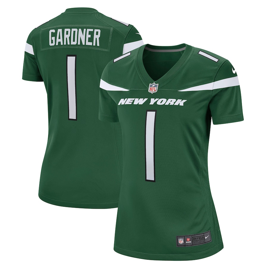Women's New York Jets #1 Ahmad Gardner 2022 Green Vapor Untouchable Limited Stitched Jersey Women's New York Jets #1 Ahmad Gardner 2022 Green Vapor Untouchable Limited Stitched Jersey