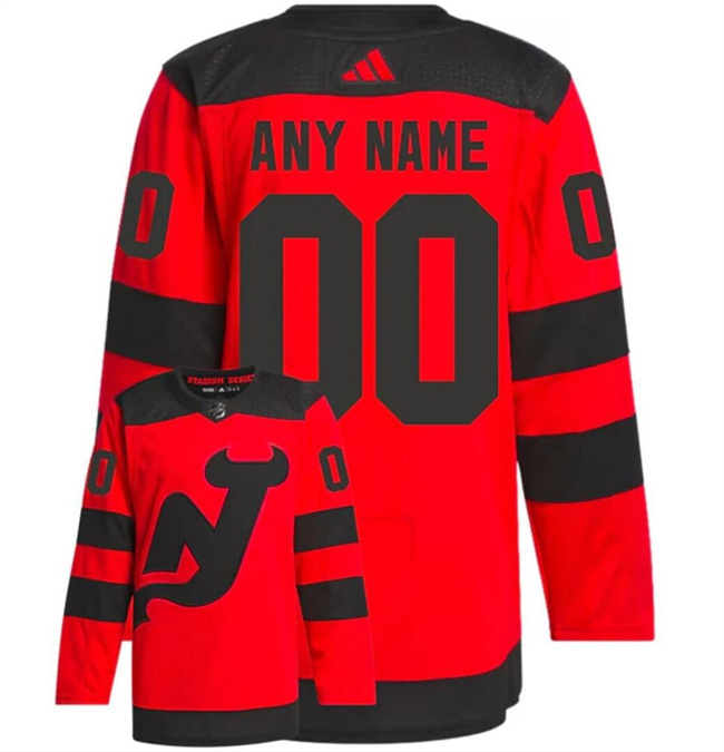 Men's New Jersey Devils Custom Red 2023-2024 Stadium Series Stitched Jersey Men's New Jersey Devils Custom Red 2023-2024 Stadium Series Stitched Jersey