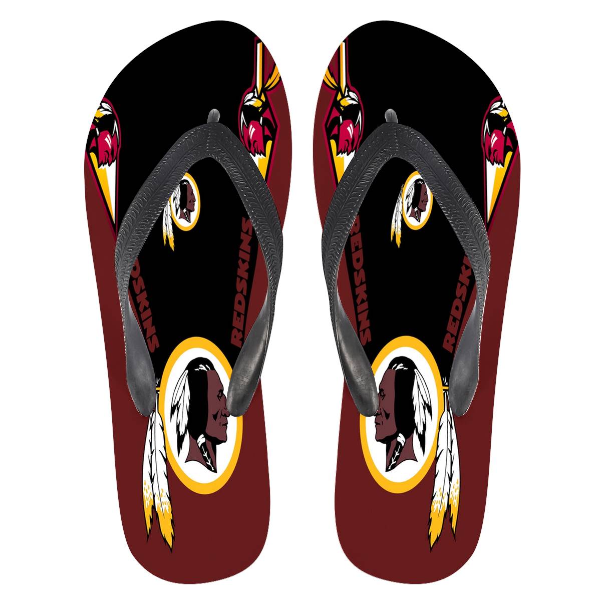 All Sizes Washington Redskins Flip Flops 001 All Sizes Washington Redskins Flip Flops 001
