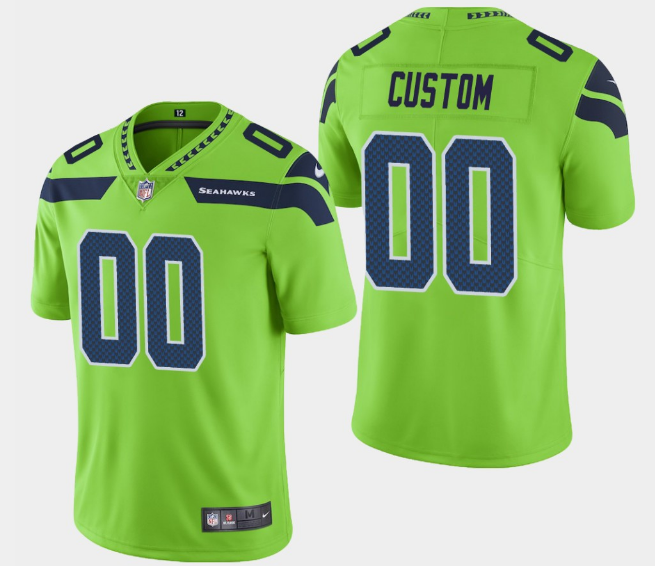 Youth Seattle Seahawks ACTIVE PLAYER Custom Green Vapor Untouchable Limited Stitched Jersey Youth Seattle Seahawks ACTIVE PLAYER Custom Green Vapor Untouchable Limited Stitched Jersey