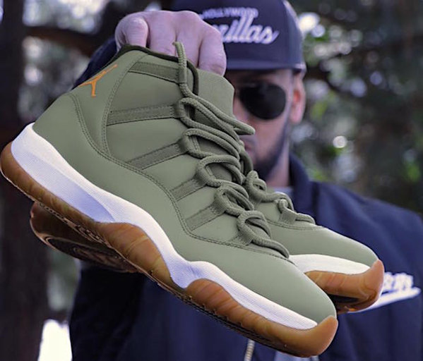 Men's Running weapon Air Jordan 11 Olive Shoes 042 Men's Running weapon Air Jordan 11 Olive Shoes 042