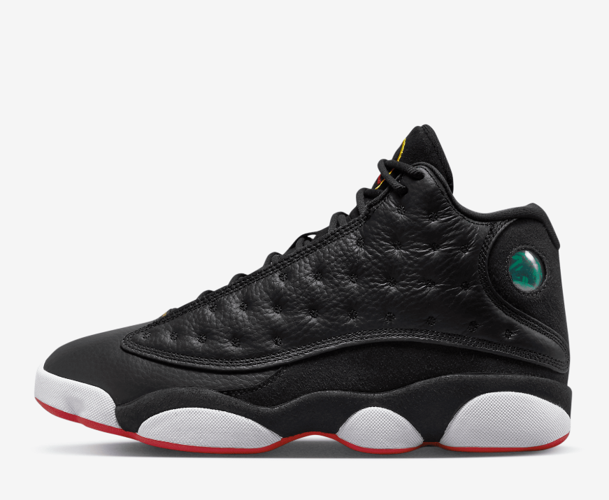 Men's Running Weapon Air Jordan 13 Black/White Shoes 053