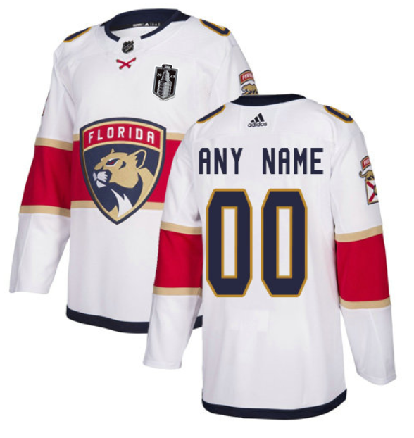 Men's Florida Panthers Active Player Custom White 2023 Stanley Cup Final Stitched Jersey Men's Florida Panthers Active Player Custom White 2023 Stanley Cup Final Stitched Jersey