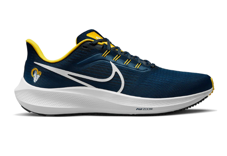 Men's Los Angeles Rams Navy Zoom Pegasus 39 Running Shoes 001 Men's Los Angeles Rams Navy Zoom Pegasus 39 Running Shoes 001