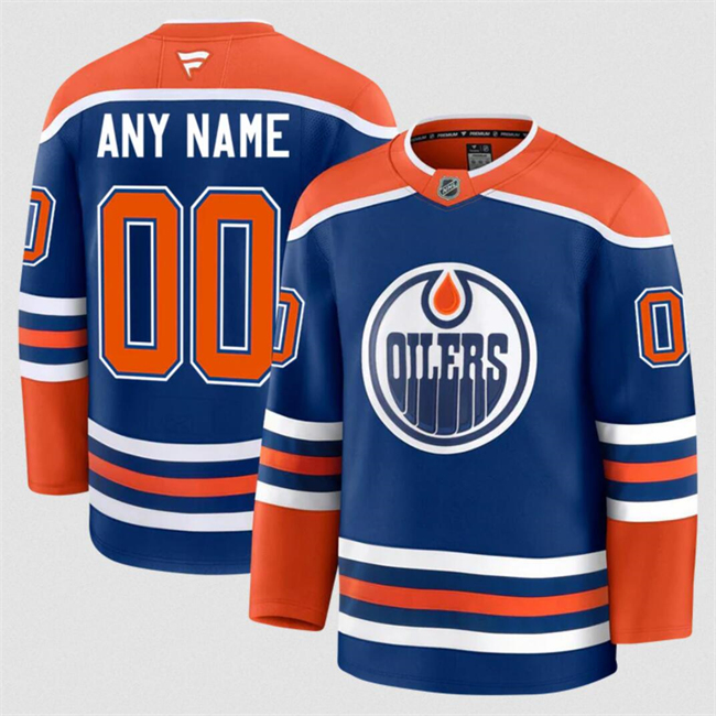 Men's Edmonton Oilers ACTIVE PLAYER Custom Royal 2024-25 Home Stitched Hockey Jersey Men's Edmonton Oilers ACTIVE PLAYER Custom Royal 2024-25 Home Stitched Hockey Jersey