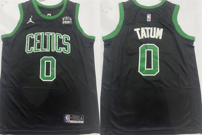 Men's Boston Celtics #0 Jayson Tatum Black Statement Edition Stitched Basketball Jersey Men's Boston Celtics #0 Jayson Tatum Black Statement Edition Stitched Basketball Jersey