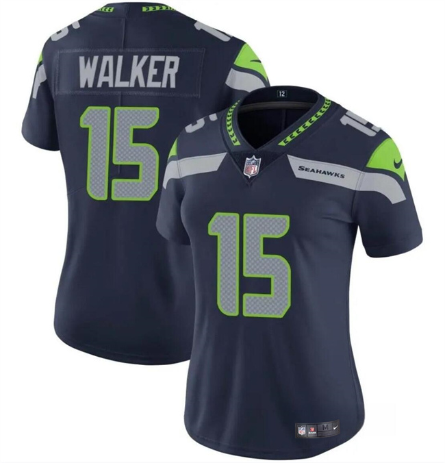 Women's Seattle Seahawks #15 P.J. Walker Navy Vapor Limited Stitched Football Jersey(Run Small) Women's Seattle Seahawks #15 P.J. Walker Navy Vapor Limited Stitched Football Jersey(Run Small)