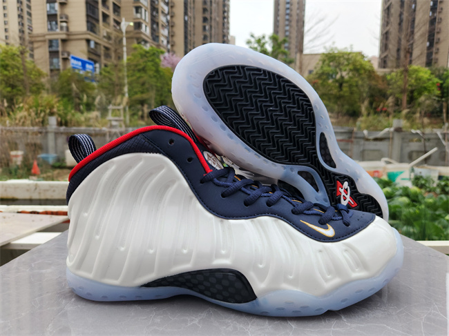 Men's Air Foamposite Pro White Shoes 007