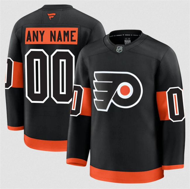 Men's Philadelphia Flyers ACTIVE PLAYER Custom Black 2024-25 Home stitched Hockey Jersey
