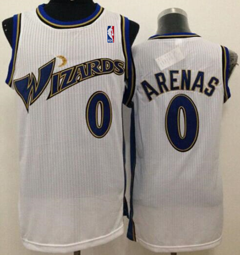Revolution 30 Wizards #0 Gilbert Arenas With NBA Patch White Stitched NBA Jersey Revolution 30 Wizards #0 Gilbert Arenas With NBA Patch White Stitched NBA Jersey