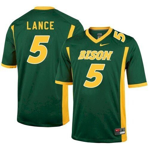 North Dakota State Bison #5 Trey Lance Green College Football Jersey North Dakota State Bison #5 Trey Lance Green College Football Jersey