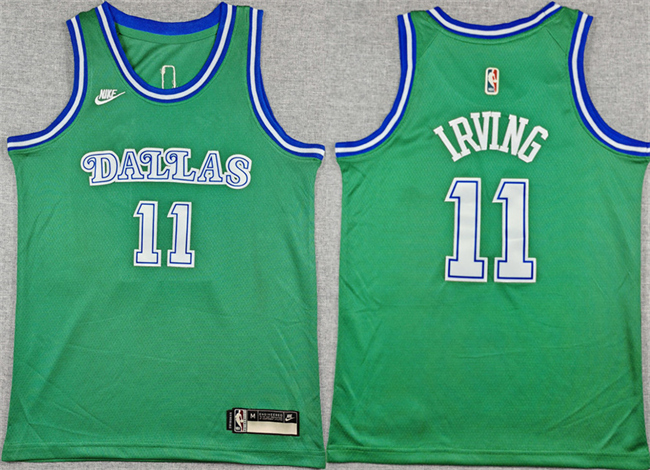 Youth Dallas Mavericks #11 Kyrie Irving Green2025/26 Classic Edition Stitched Basketball Jersey Youth Dallas Mavericks #11 Kyrie Irving Green2025/26 Classic Edition Stitched Basketball Jersey